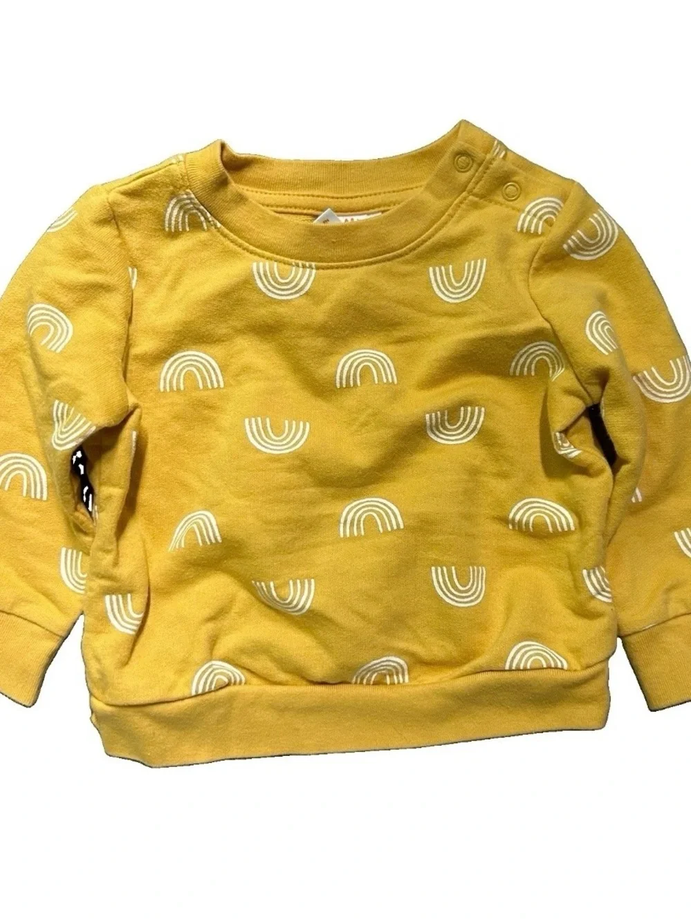 Baby Girl Long Sleeve Bodysuits Sweatshirt Butterflies Rainbows Size 3-6 Months